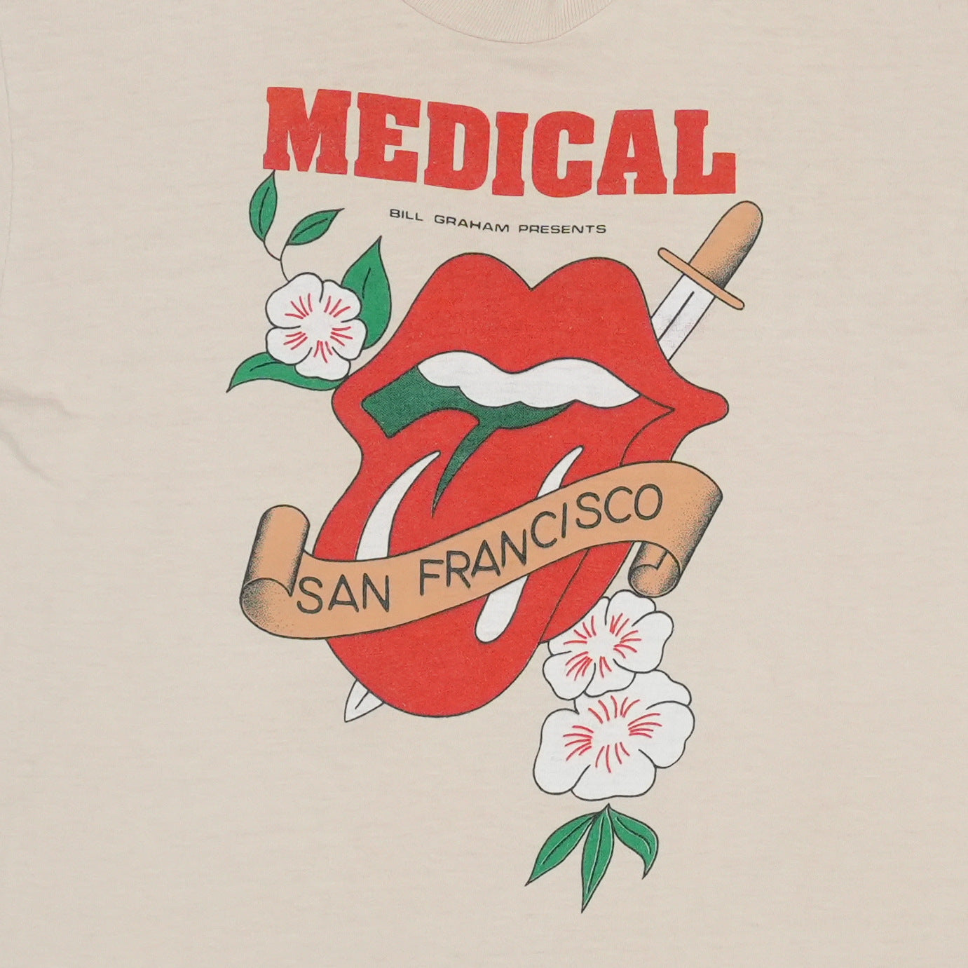 1981 Rolling Stones San Francisco Staff Concert Shirt