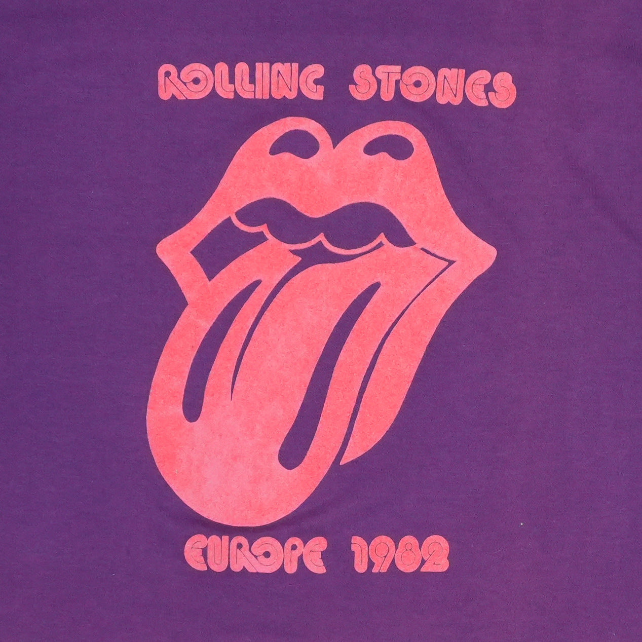 1982 Rolling Stones Showco Europe Crew Tour Shirt