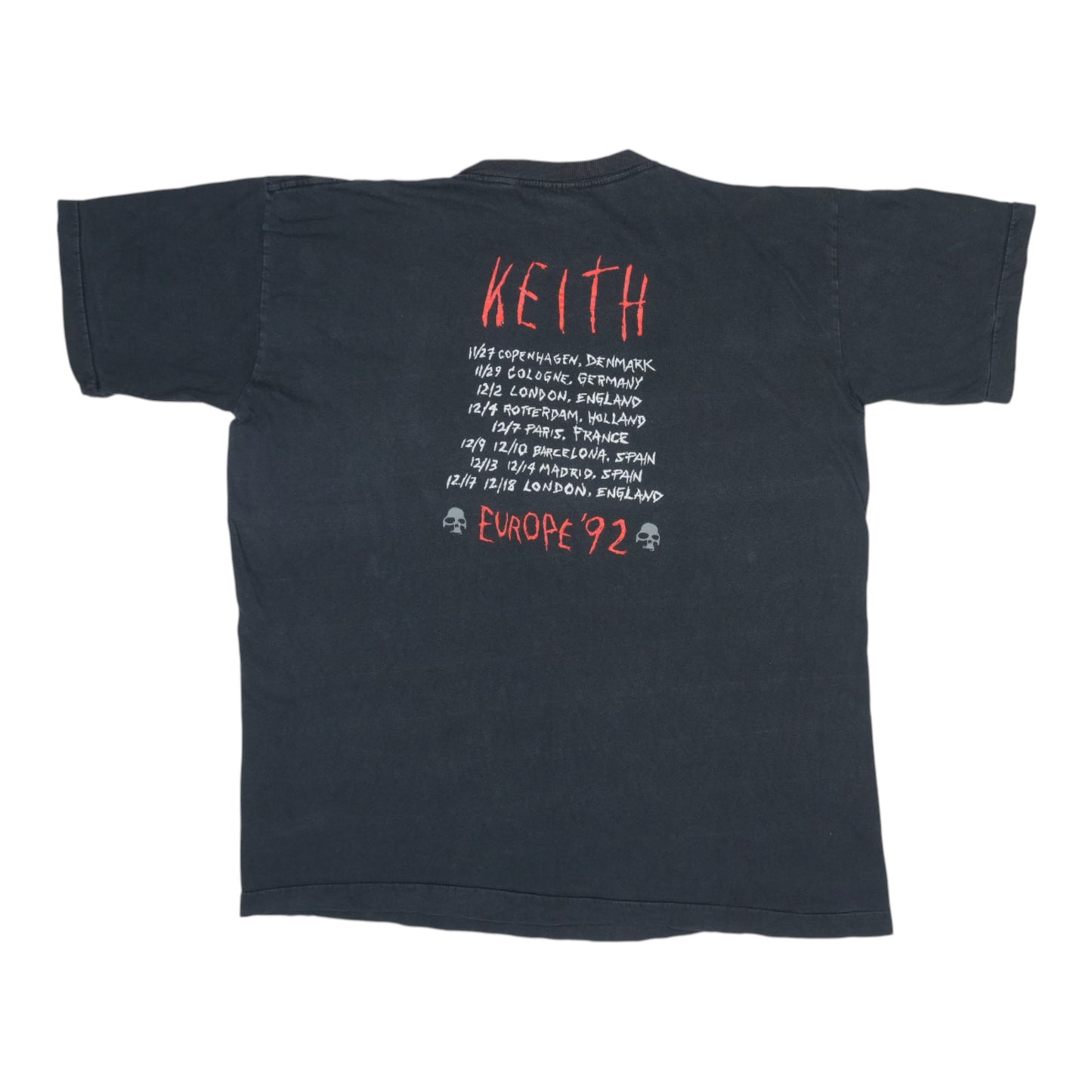 1992 Keith Richards X Pensive Winos Tour Shirt