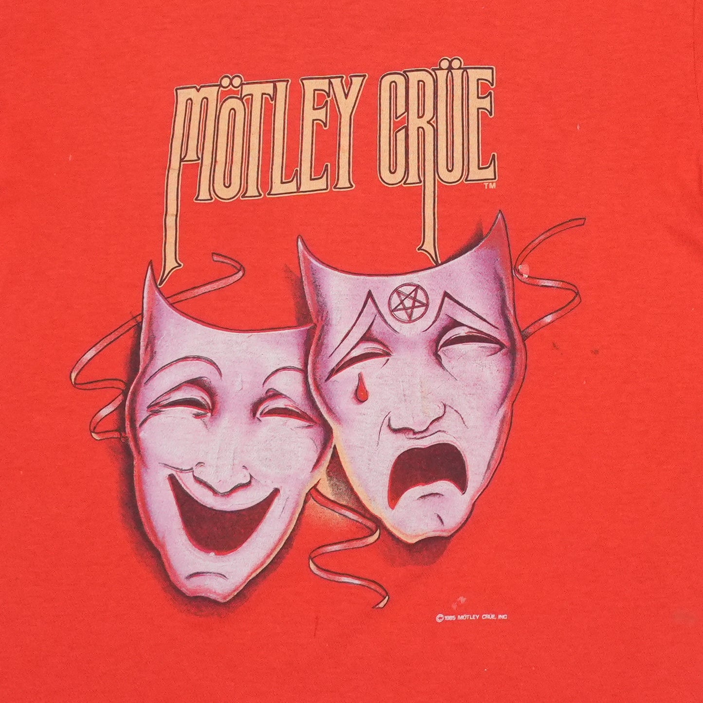 1985 Motley Crue Theatre Of Pain World Tour Shirt