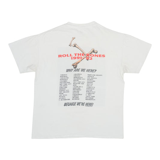 1992 Rush Roll The Bones Tour Shirt Back