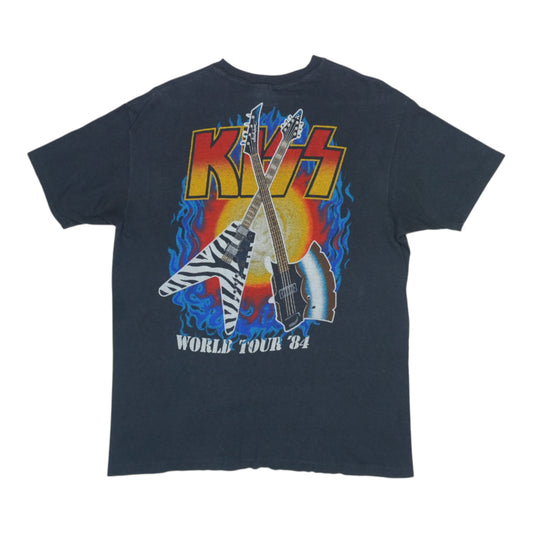 1984 Kiss World Tour Shirt Back