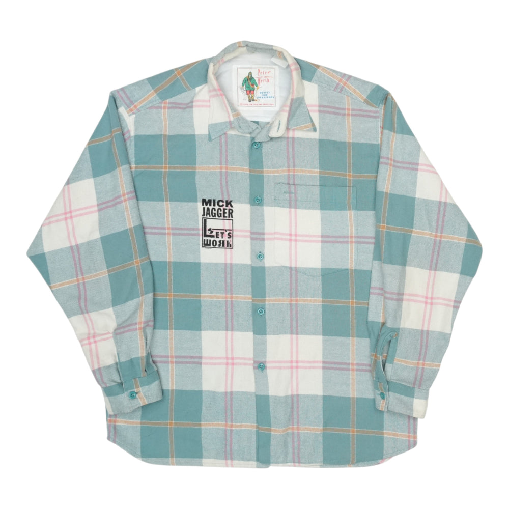 1987 Mick Jagger Let's Work Flannel Shirt