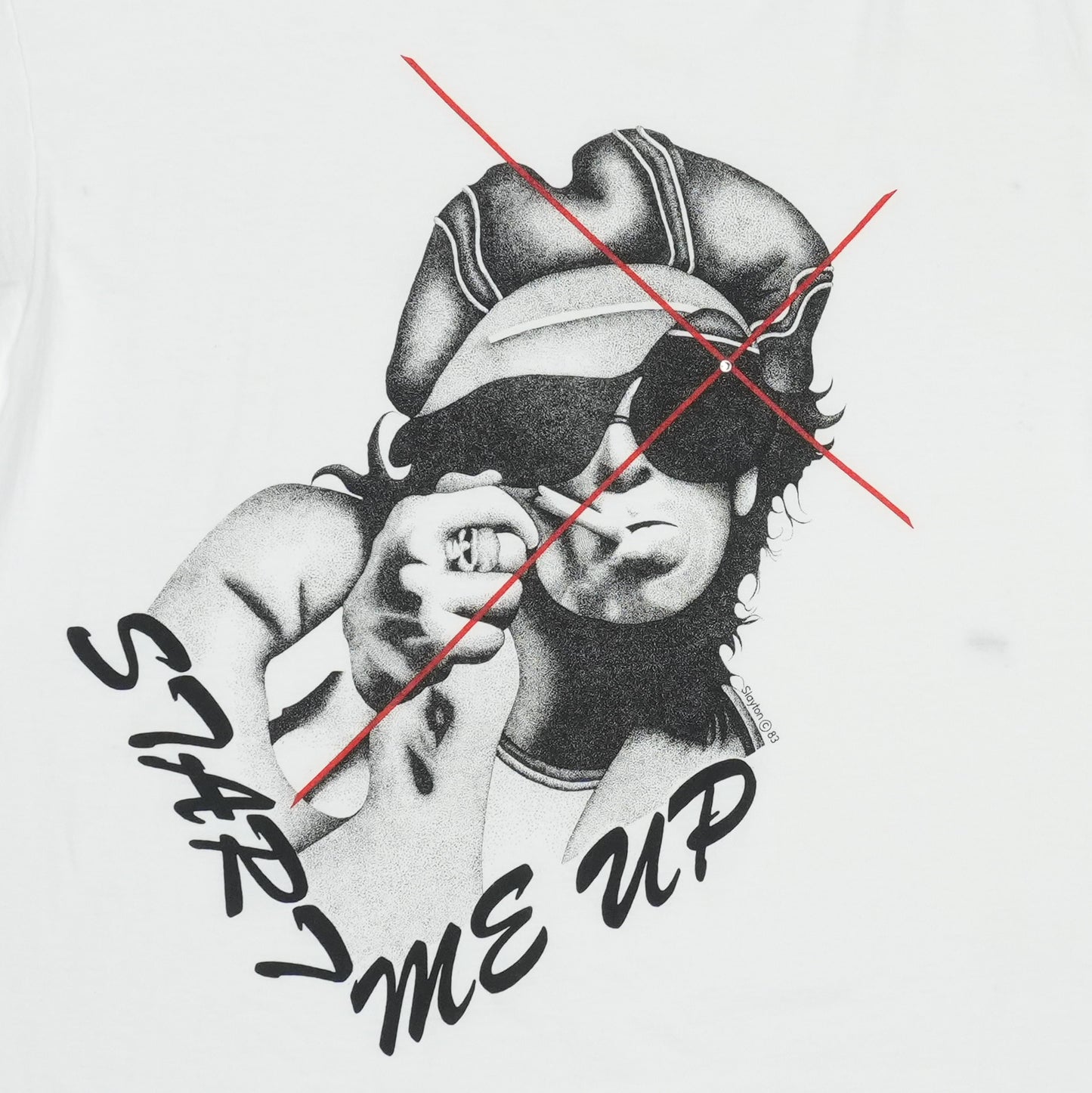 1980s Keith Richards Start Me Up Andrew Slayton Shirt