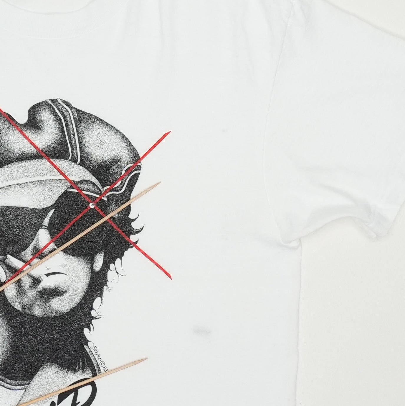 1980s Keith Richards Start Me Up Andrew Slayton Shirt