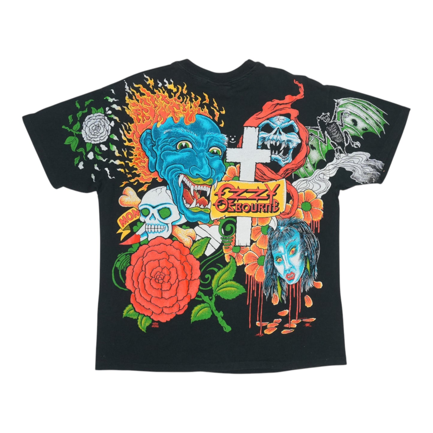 1992 Ozzy Osbourne Tattoos All Over Print Shirt