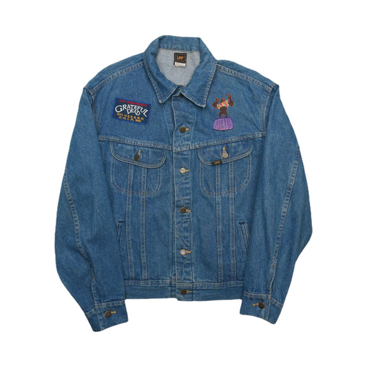 1988 Grateful Dead Patch Lee Denim Jacket Front