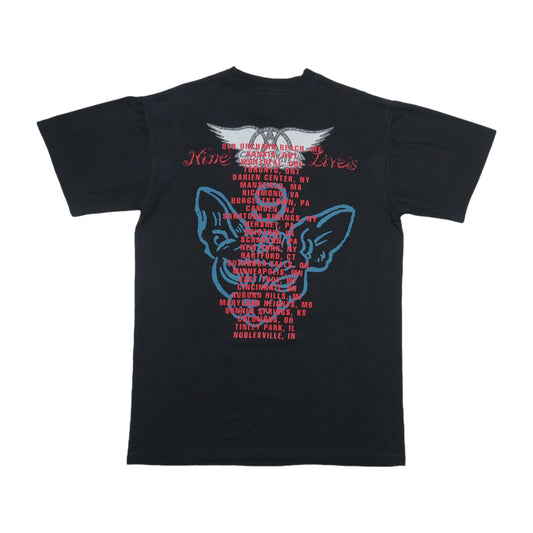 1997 Aerosmith Nine Lives Tour Shirt Back