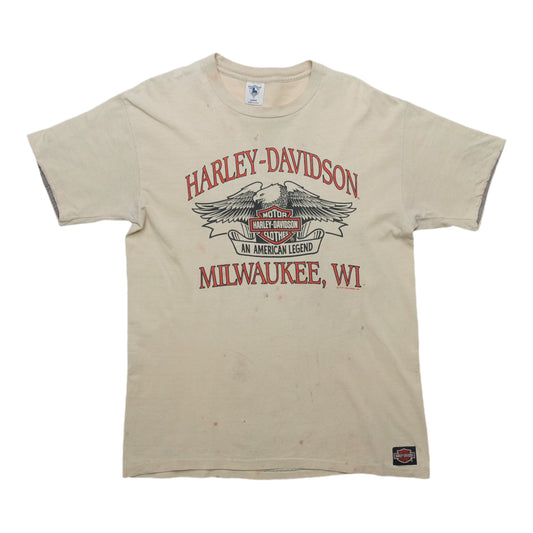 1989 Harley Davidson Owens Yakima Washington Shirt Front