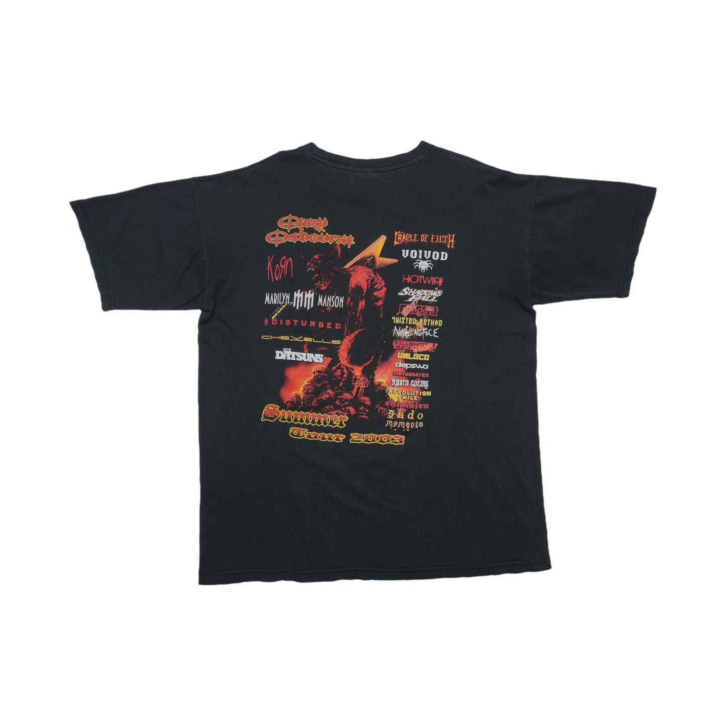 2003 Ozzfest Tour Shirt Back