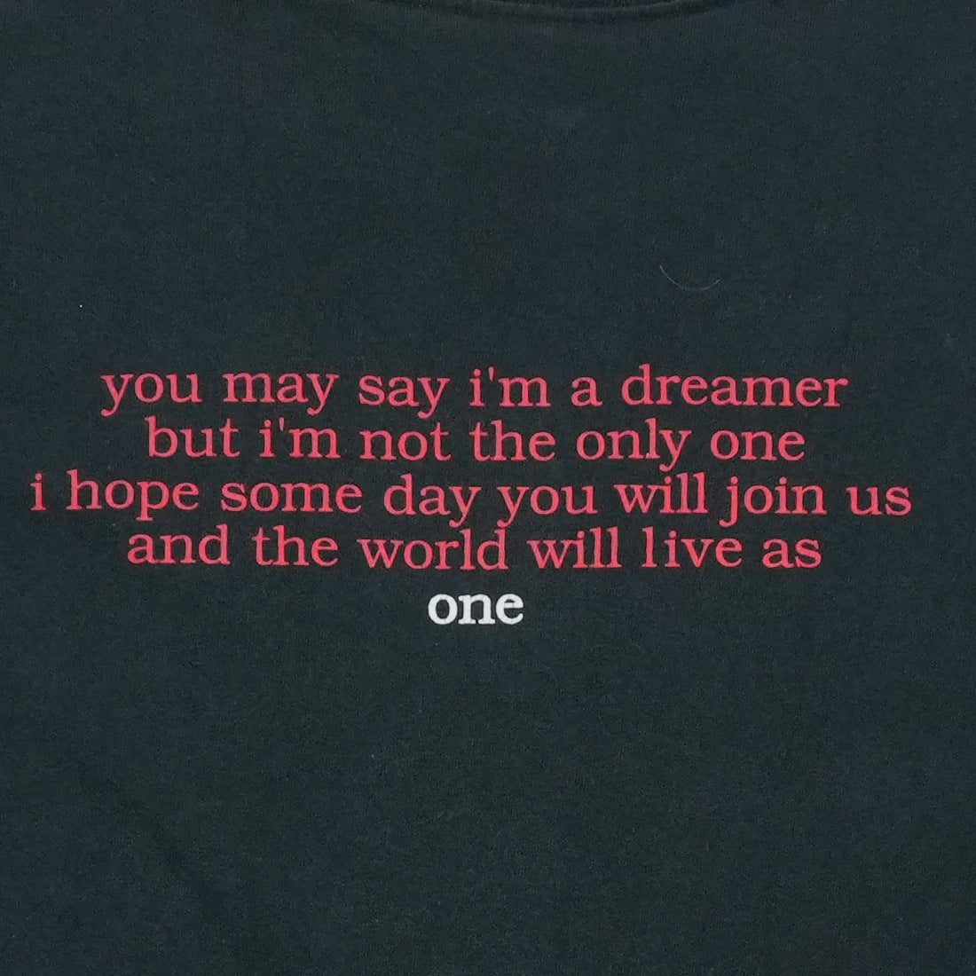1990s John Lennon Imagine New York City Shirt Back Detail 1