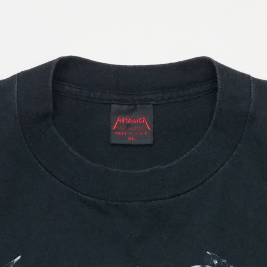 1991 Metallica Historic Dates Shirt Tag