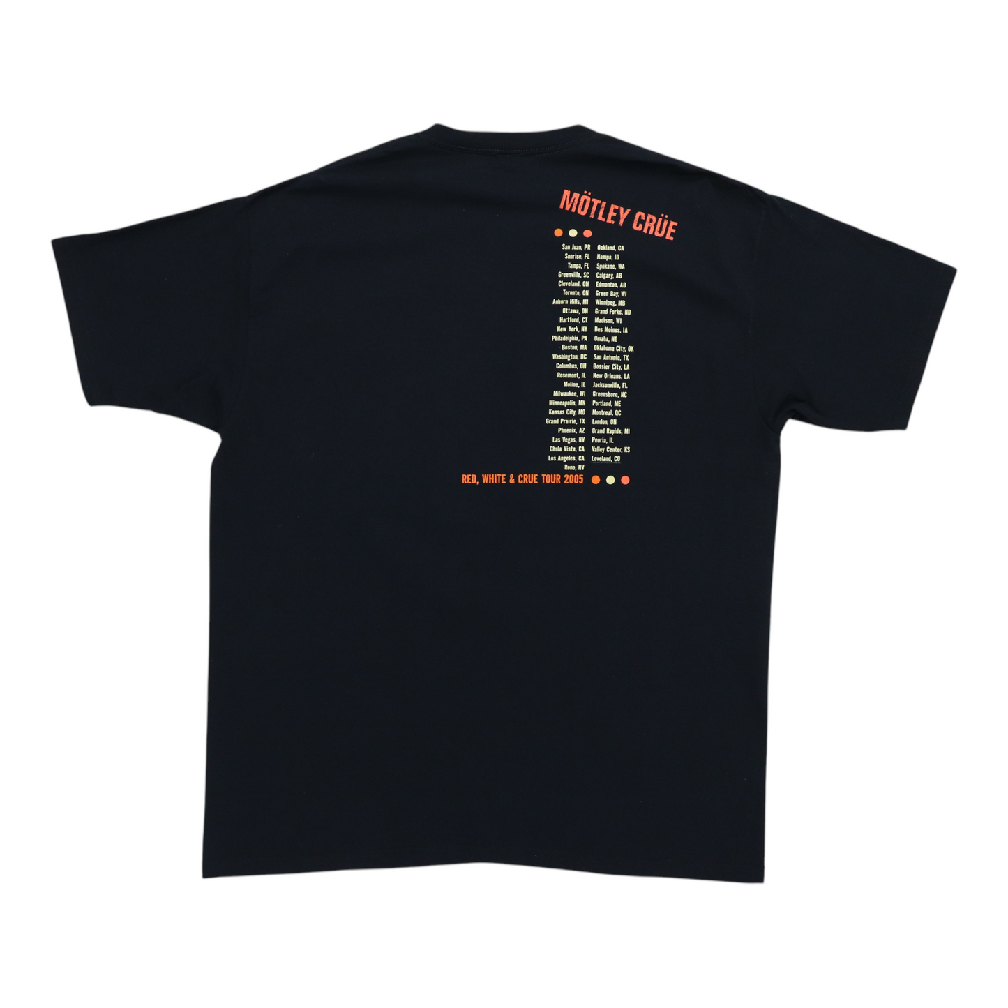 2005 Motley Crue Red White & Crue Tour Shirt