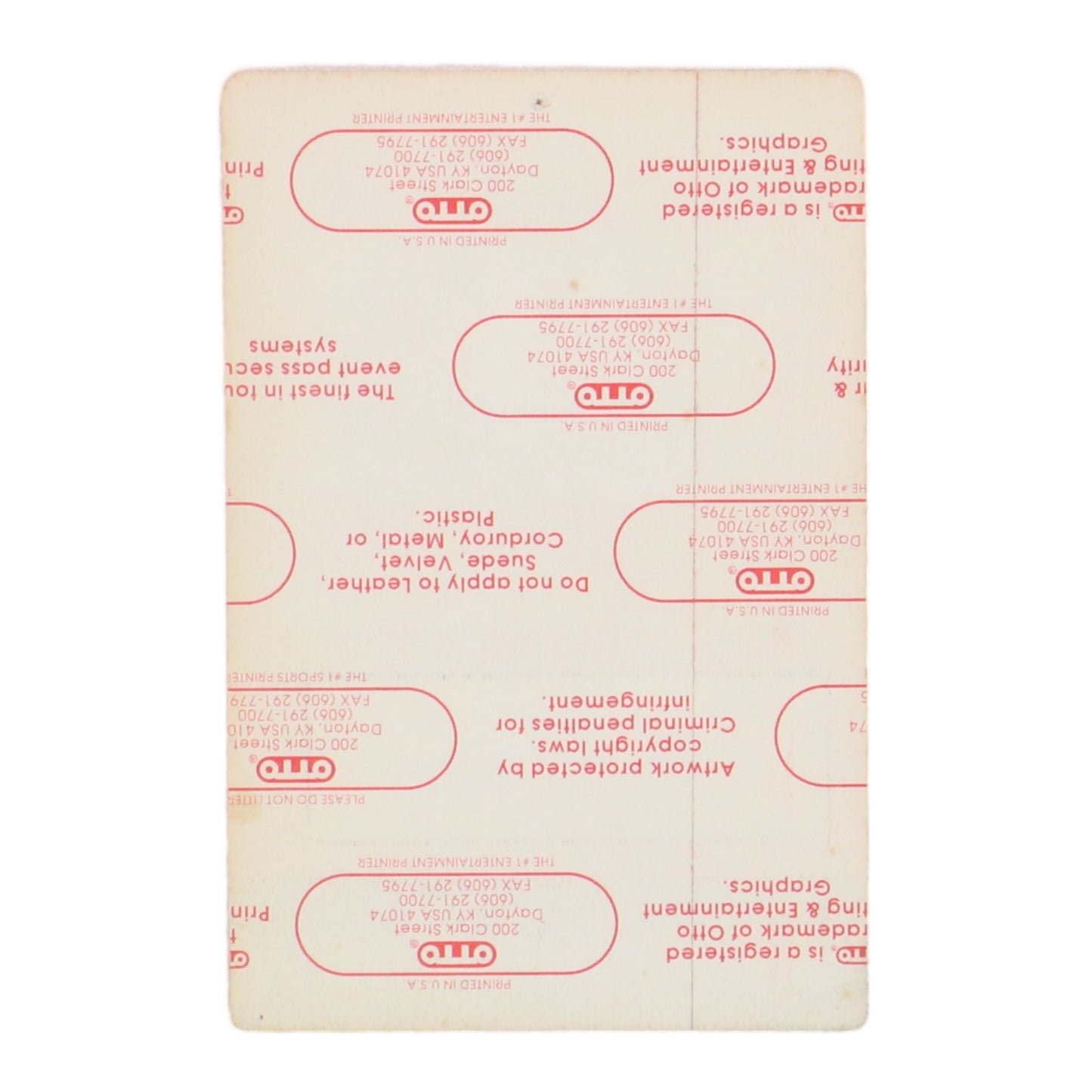 1994 Nine Inch Nails Self Destruct Backstage Pass