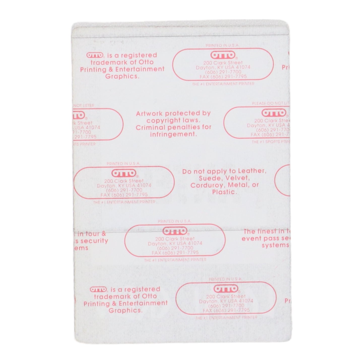 1994 Pantera Backstage Pass