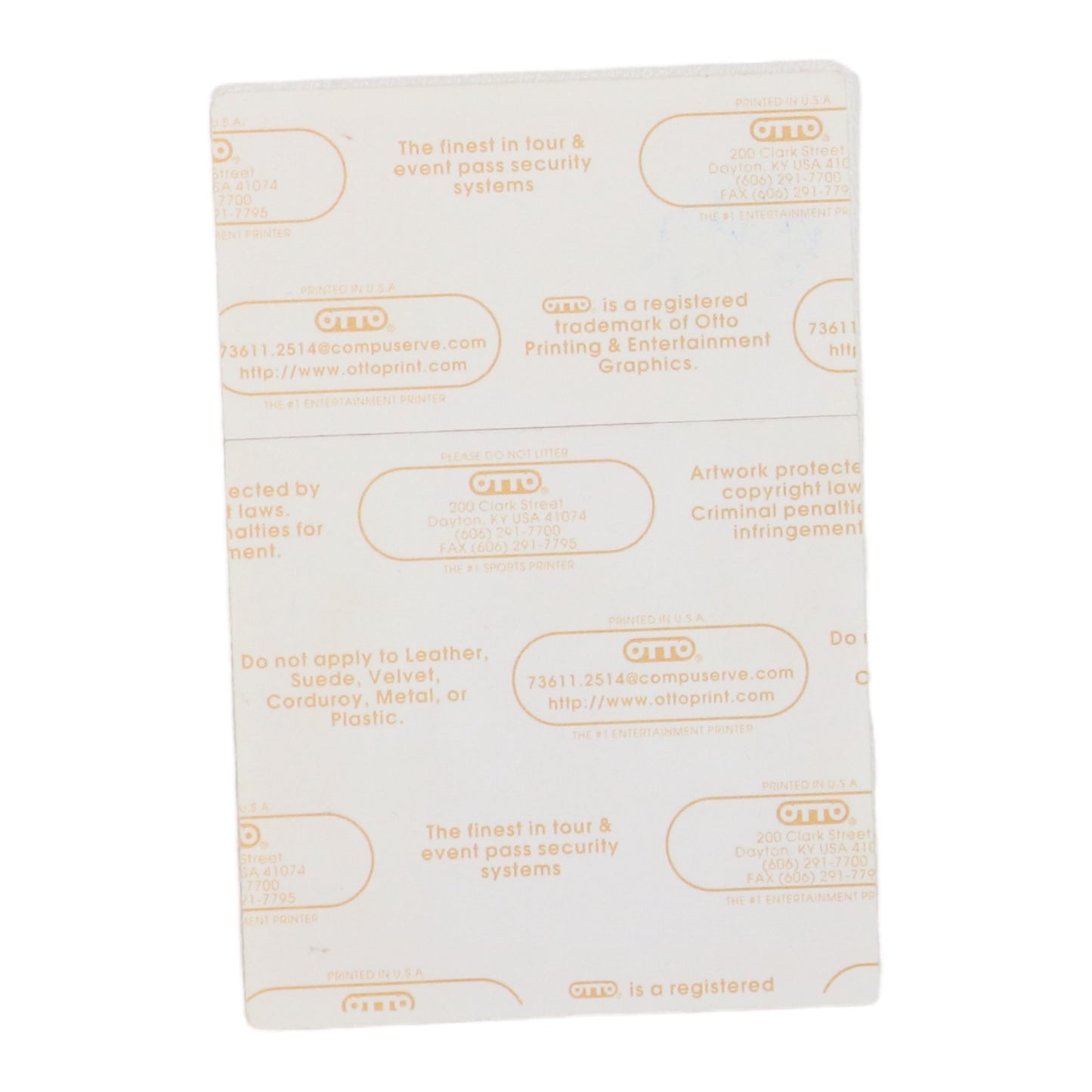 1990s Bob Dylan Backstage Pass