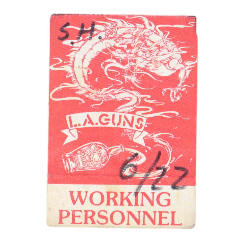 1989 LA Guns Backstage Pass