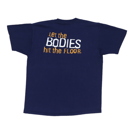 2001 Drowning Pool Let The Bodies Hit The Floor Shirt Back