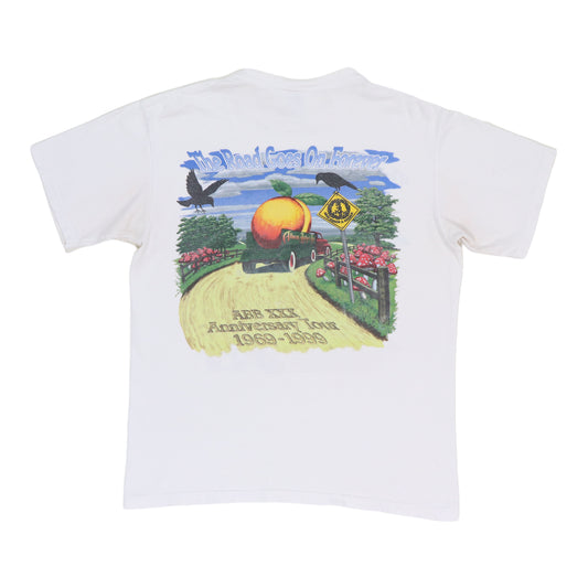 1999 Allman Brothers Road Goes On Forever Shirt Back