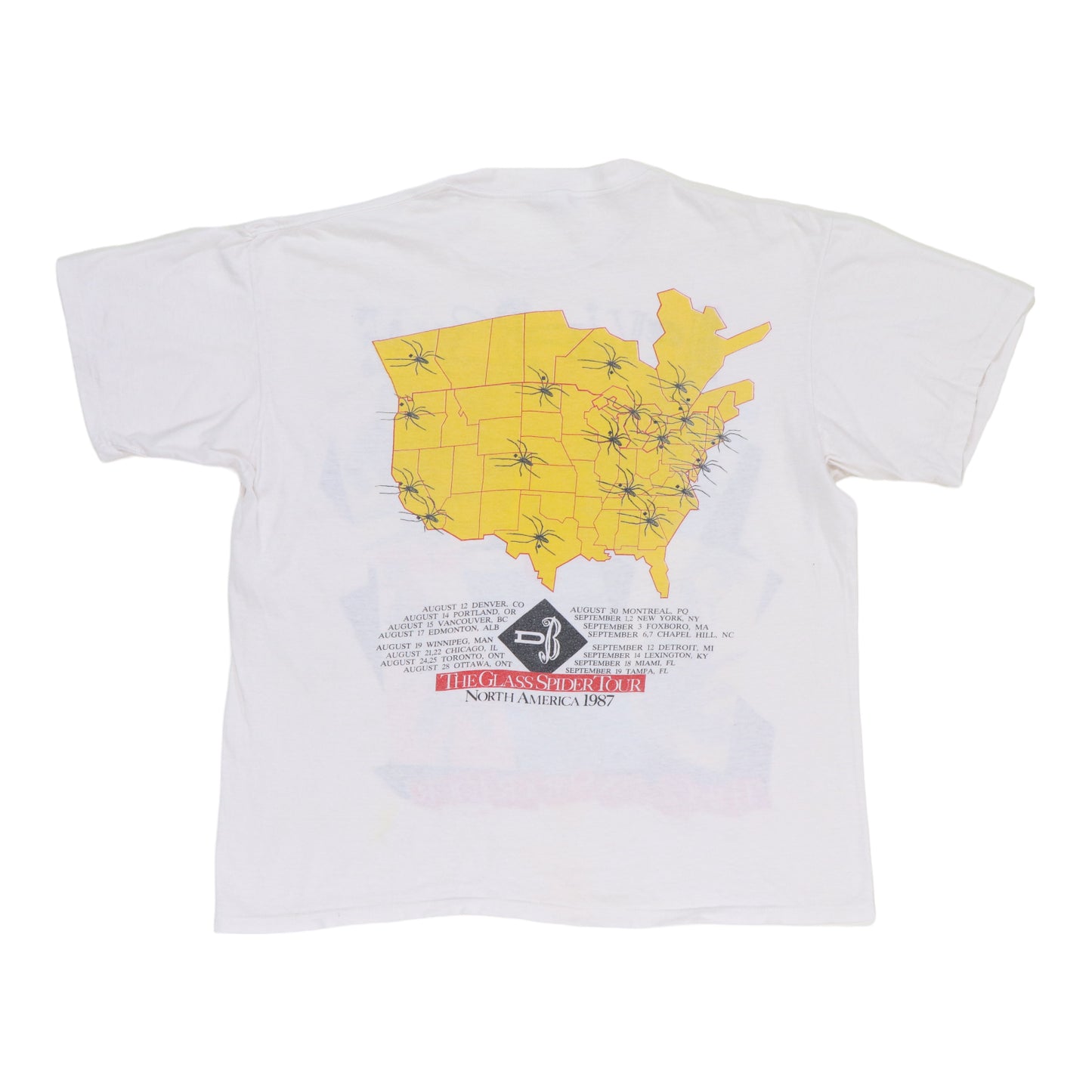 1987 David Bowie The Glass Spider Tour Shirt