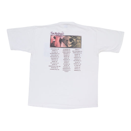 2001 Tim McGraw Set This Circus Down Tour Shirt Back