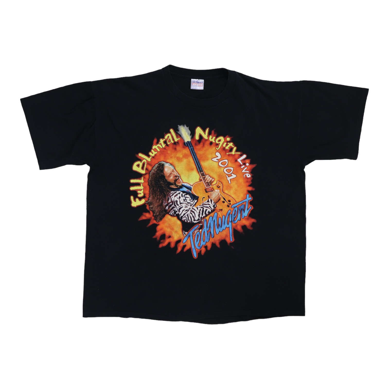 2001 Ted Nugent Full Bluntal Nugity Tour Shirt | Authentic Vintage 