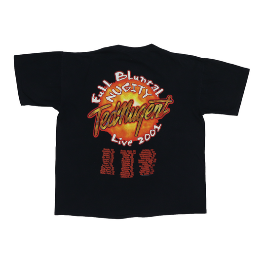 2001 Ted Nugent Full Bluntal Nugity Tour Shirt Back