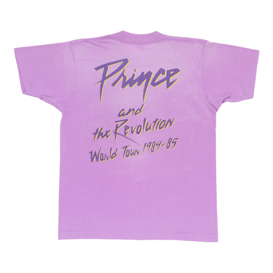 1984 Prince and The Revolution Purple Rain Tour Shirt Back