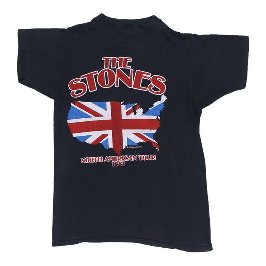 1981 Rolling Stones North American Tour Shirt Back