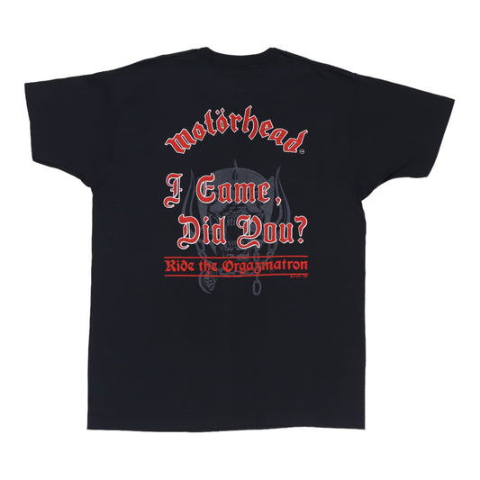 1986 Motorhead Orgasmatron Shirt Back