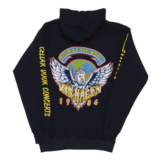 1984 Van Halen Tour Crew Hooded Sweatshirt Back