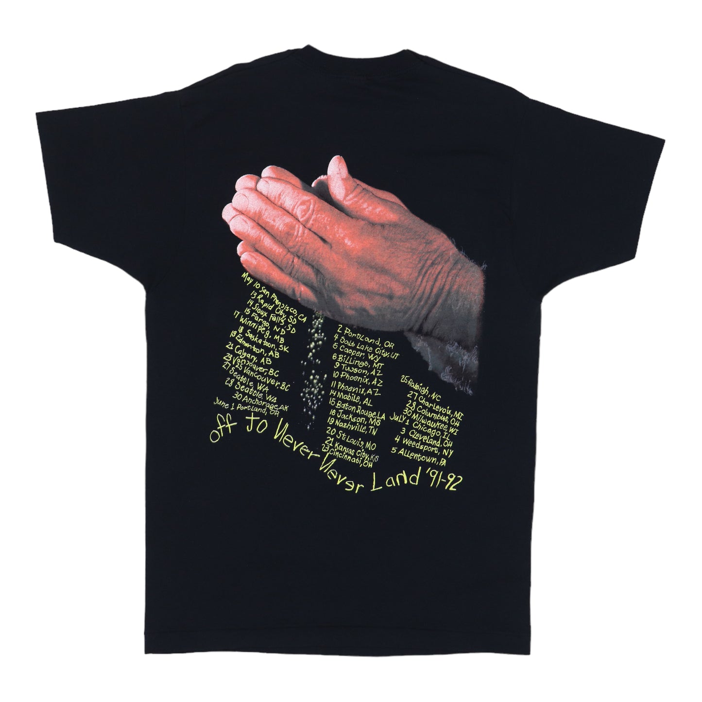 1991 Metallica Enter Sandman Tour shirt