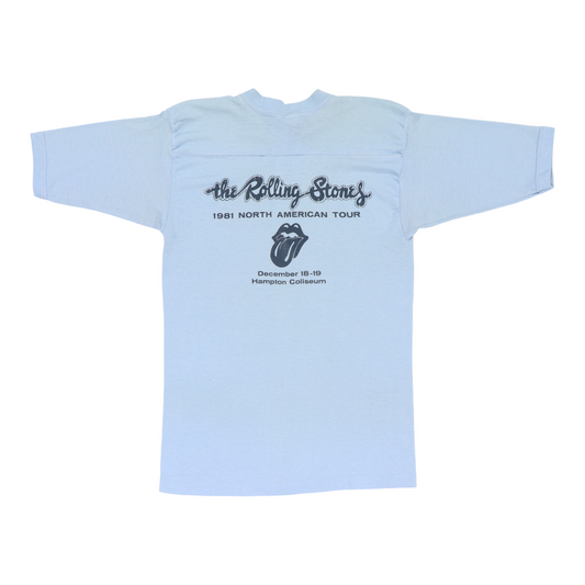 1981 Rolling Stones Whisper Concerts Tour Shirt Back