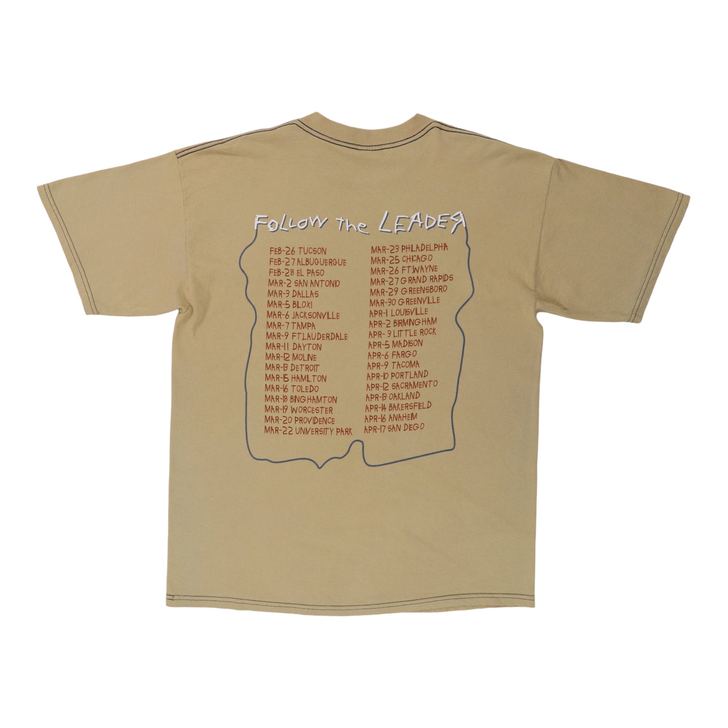 1998 Korn Follow The Leader Tour Color Change Shirt