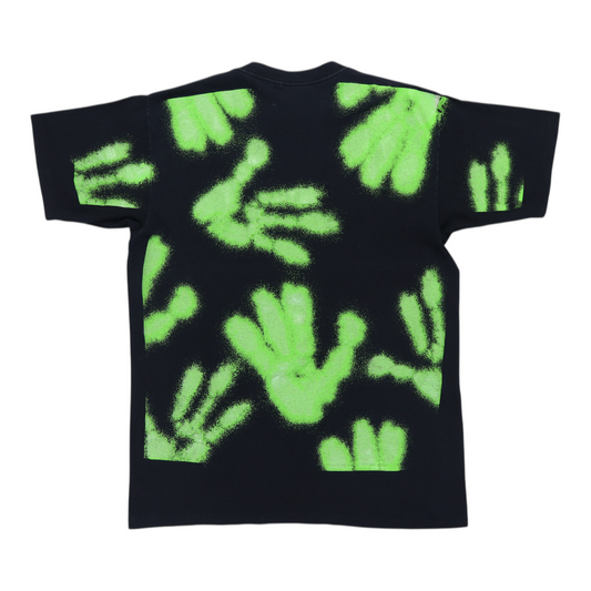 1997 Aliens First Contact All Over Print Glow In The Dark Shirt Back