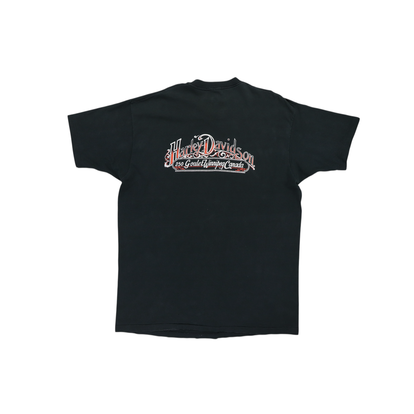 1990s Harley Davidson Winnipeg Canada Shirt Back