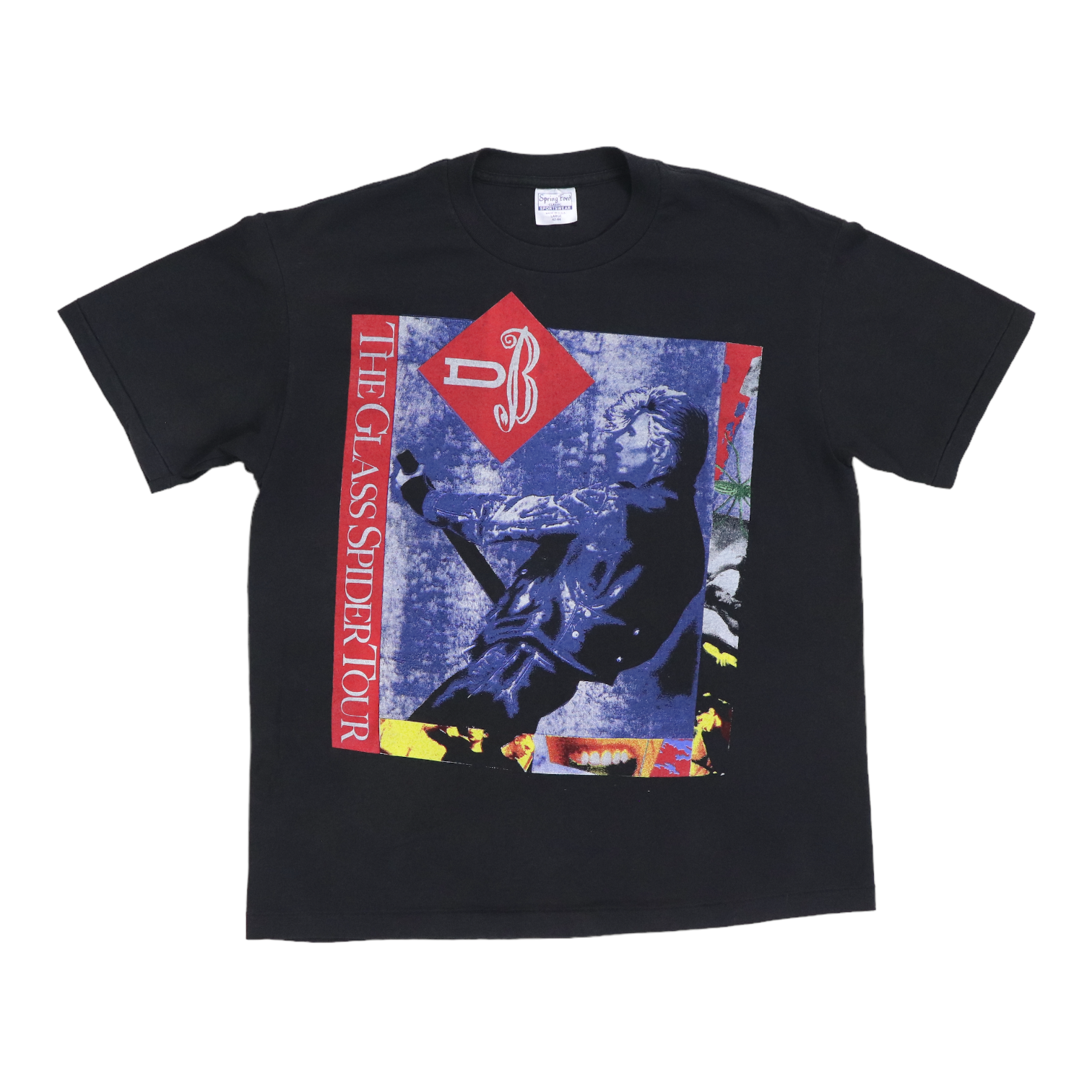 ミュージシャン DAVID BOWIE Glass Spider Tour Tee 1987s David Bowie The Glass Spider 1987 Tour T-Shirt