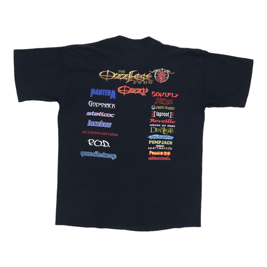 2000 Ozzy Osbourne Ozzfest Tour Shirt Back