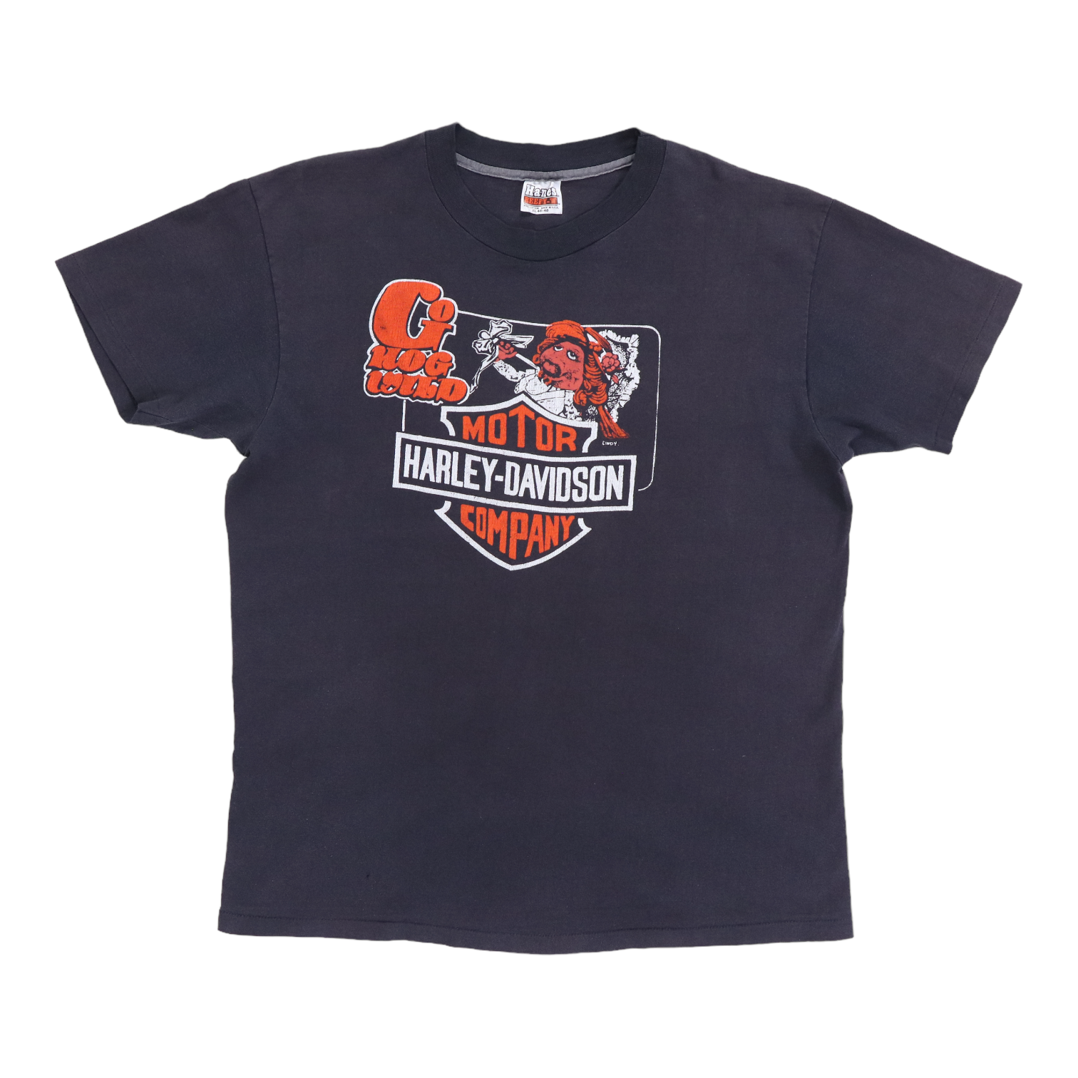 1980s Harley Davidson Hog Wild Miss Piggy Shirt | Authentic