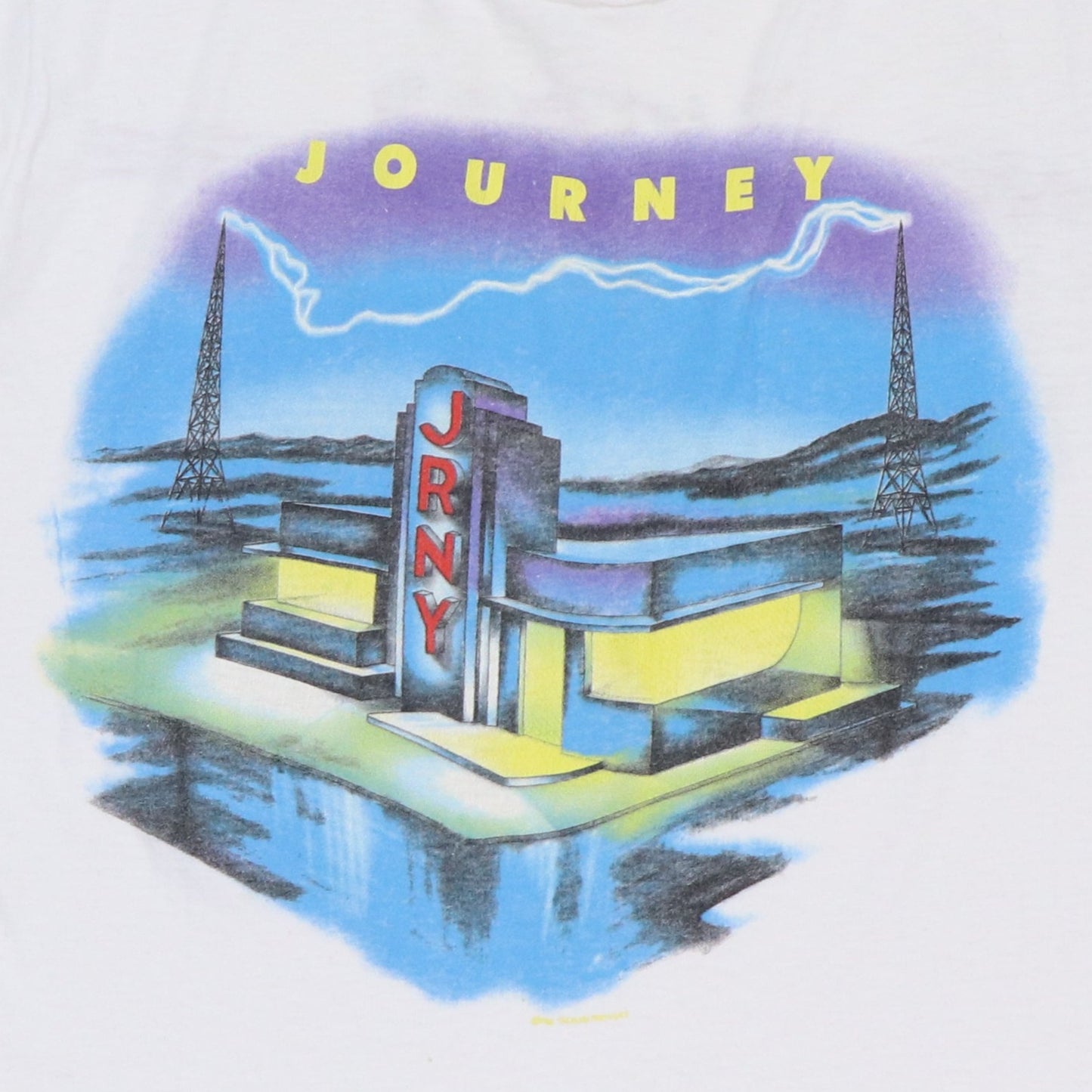 1986 Journey Raised On Radio Shirt