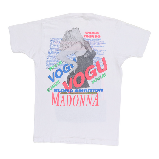 1990 Madonna Blonde Ambiition Tour Shirt Back