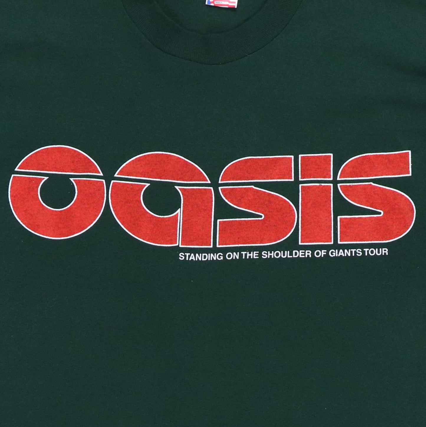 2000 Oasis Standing On The Shoulders Tour Shirt
