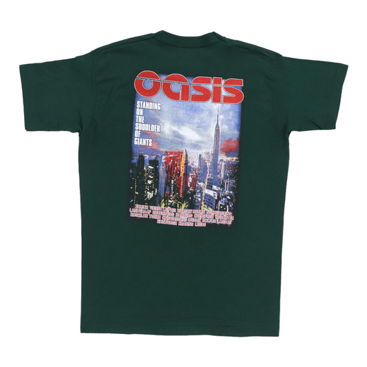 2000 Oasis Standing On The Shoulders Tour Shirt Back