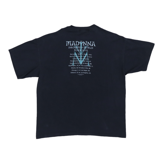 2001 Madonna Drowned Tour Shirt Back