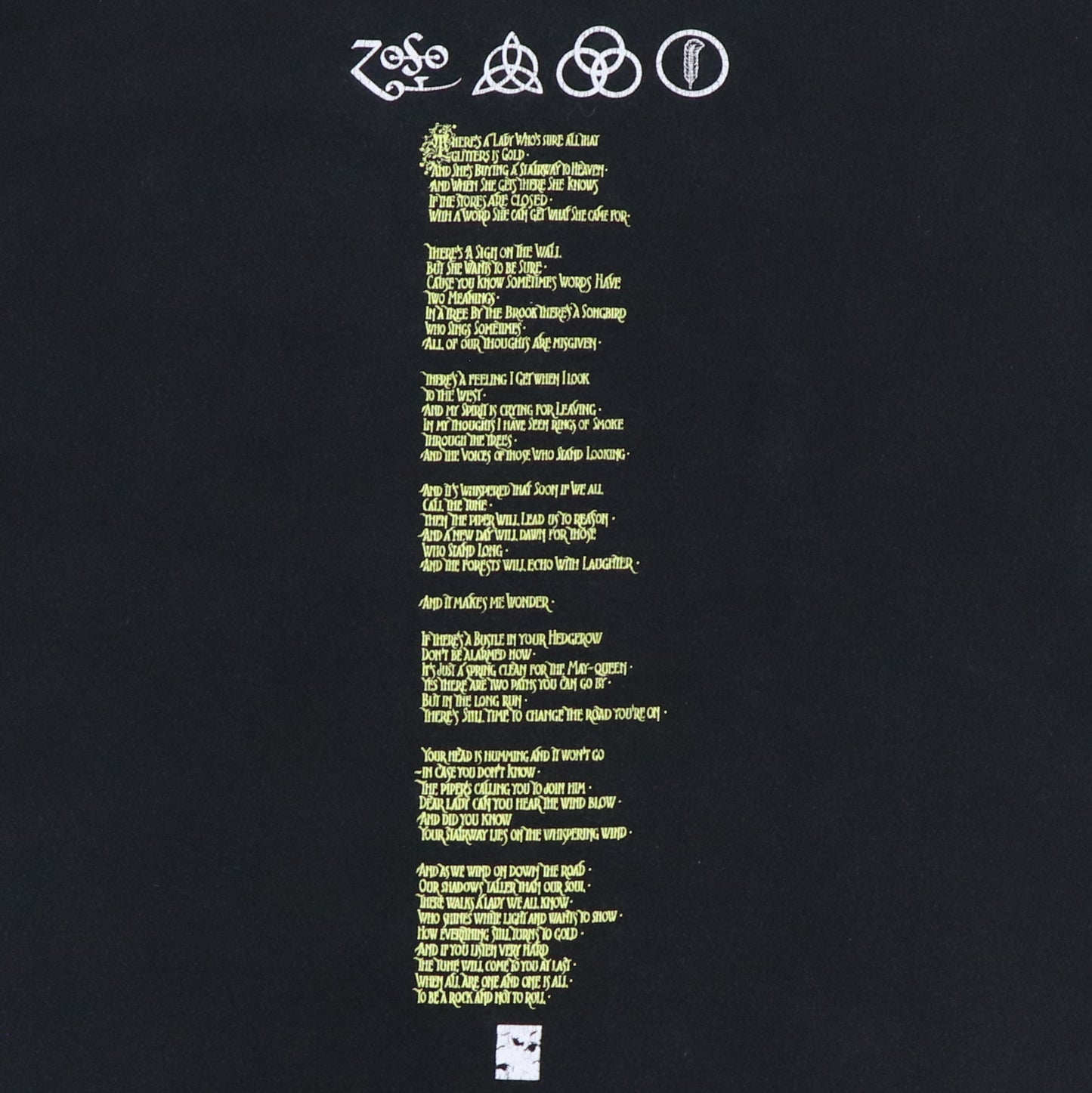 2005 Led Zeppelin Stairway To Heaven Shirt