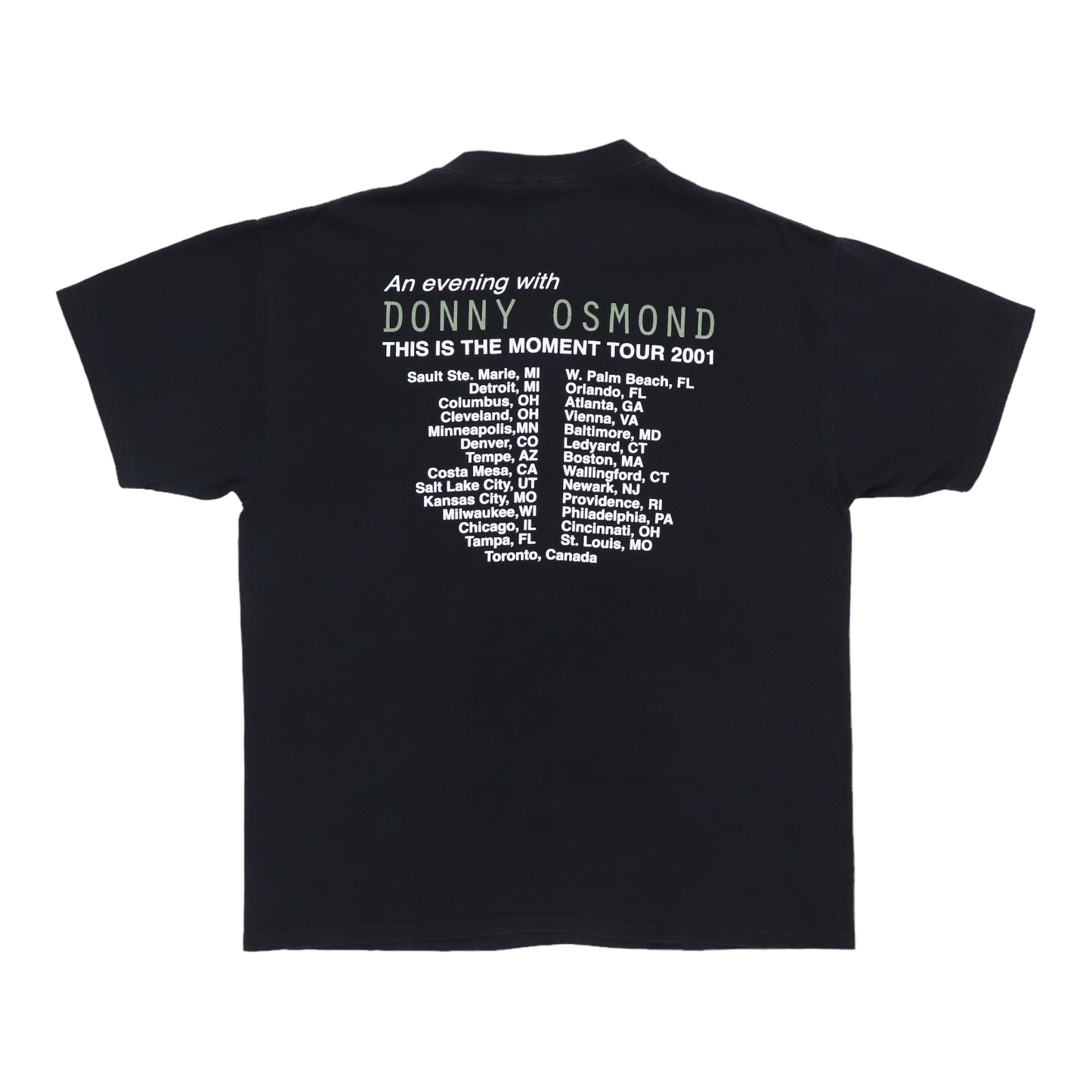 2001 Donny Osmond Tour Shirt