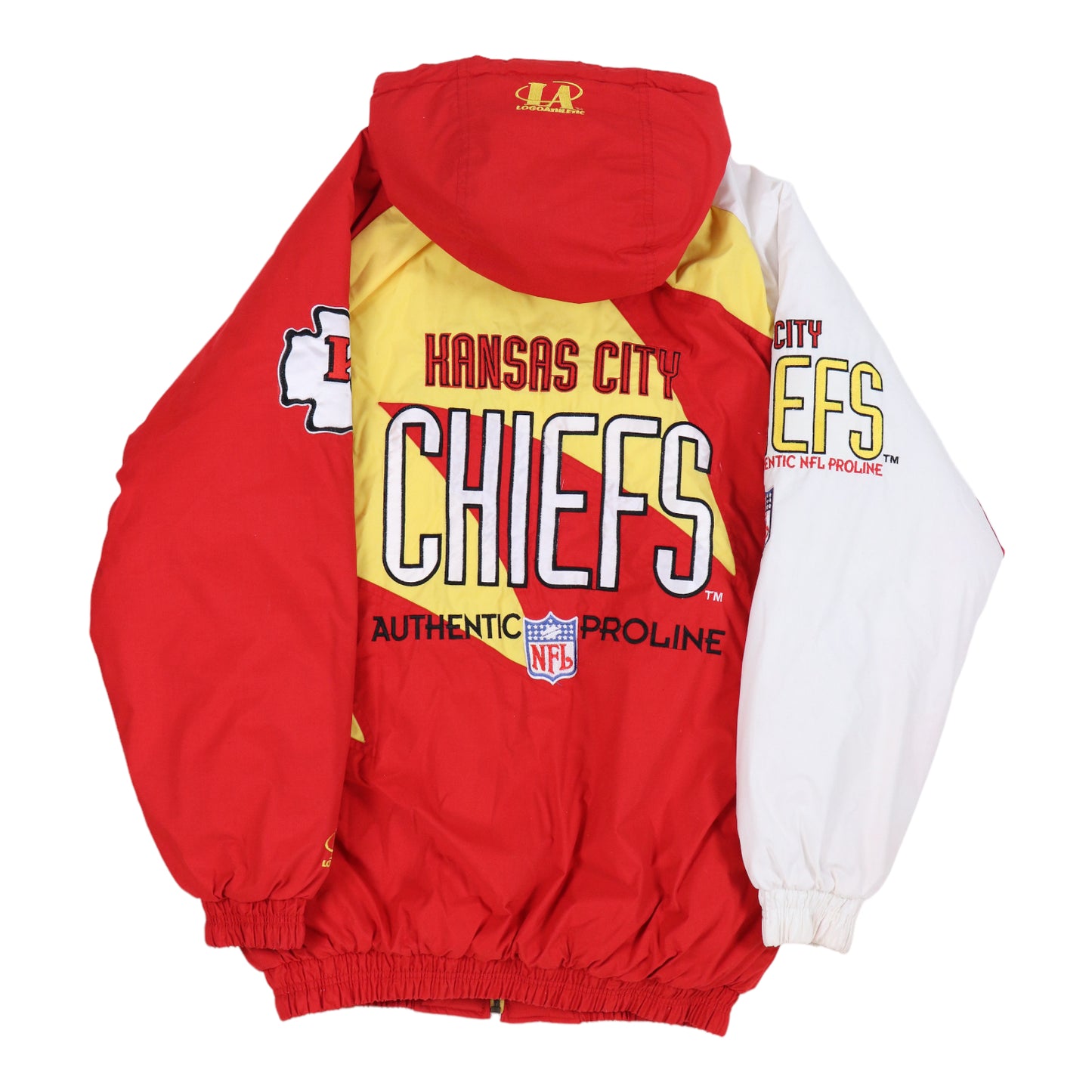 1990s Kansas City Chiefs Proline Shark Jacket Back
