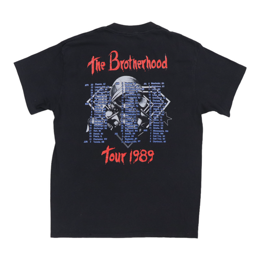 1989 Bon Jovi The Brotherhood Tour Shirt Back