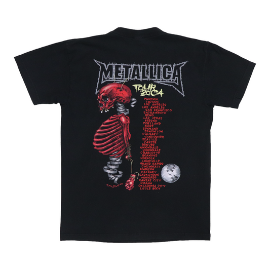 2004 Metallica Tour Shirt Back