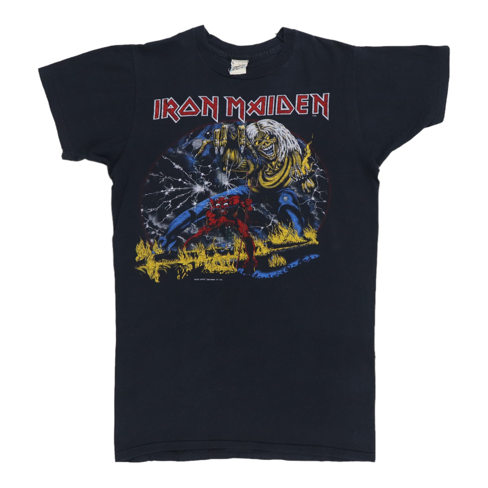 1982 Iron Maiden Number Of The Beast Shirt | Authentic Vintage Tee 1982 Iron Maiden Number Of The Beast Shirt | Authentic Vintage Tee